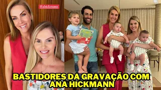 BARBARA EVANS MOSTRA BASTIDORES DA GRAVAÇÃO COM ANA HICKMANN EM SUA CASA