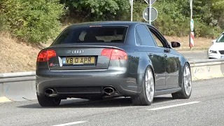 650HP Stage 3 APR Audi RS4 Sedan B7 Decat Straight Pipe - LOUD Sound at the Nurburgring!