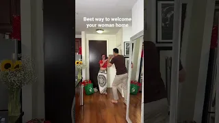 Surprising my wife with a dance 🫶 #shorts