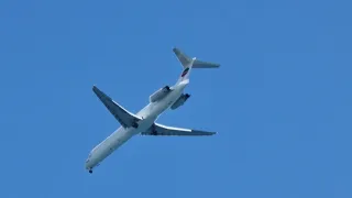 European Air Charter McDonnell Douglas MD-82 aircraft approaching Heraklion Airport