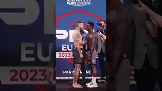 Laureano staropoli vs baba boundjou #shorts #pflmma #pflparis #fight #highlights #heavyweight #mma