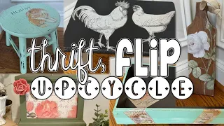 Thrift Flip | Upcycle | IOD Stamps & Transfers | Functional Home Decor