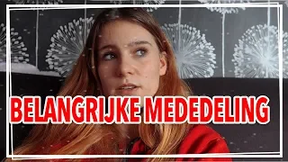 BELANGRIJKE MEDEDELING!!!