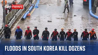 South Korea: Flooding and landslides kill at least 37