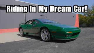 My first ride in my dream car! Lotus Esprit S4S Turbo