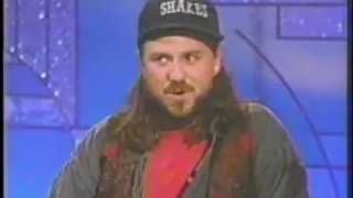 Bobcat Goldthwaite appearing on The Arsenio Hall Show to promote 'Shakes The Clown.'