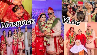 Own Marriage Vlog बेहुलाले पन्चे बाजामा नाचेको -Nepali Culture| Love Marriage turns to be Arrange🥺