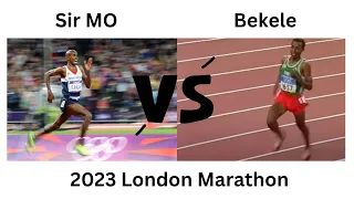 MO Farah vs Kenenisa Bekele || Masters Marathon @ the 2023 London Marathon