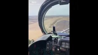 🔴 MI-24 Cockpit view from the Ukraine Air Force 🇺🇦 #ukraine #russia #ukrainewar #russiaukraine #war