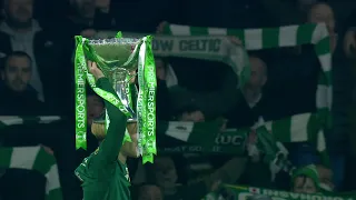 Celtic fans sing You'll Never Walk Alone as Kyogo holds Premier Sports Cup