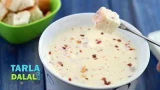 Quick Cheese Fondue by Tarla Dalal