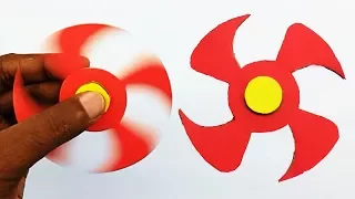 Paper Fidget Spinner - How to make a Paper Ninja Fidget Spinner without Bearings at Home