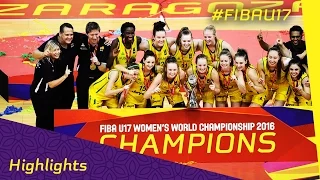 Italy v Australia - Final - Highlights - FIBA U17 Women's World Championship 2016