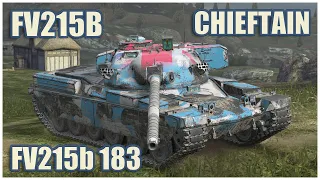 Chieftain Mk. 6, FV215b & FV215b 183 • WoT Blitz Gameplay
