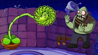 1 Split Pea vs Dr. Zomboss - Plants vs Zombies Minigames Zombotany 2