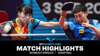 Fan Siqi vs Shi Xunyao | WS SF | WTT Contender Almaty 2023