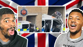 AMERICANS REACT To Police Fails & Funny Moments(1)British Edition #policememes #britishpolice
