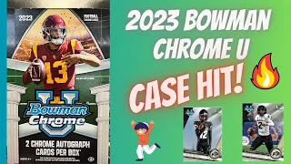 Case Hit! 🔥 2023 Bowman Chrome 🏈 University Football Hobby Box Box