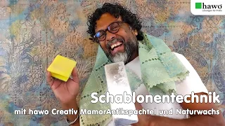 Wandschablonen und Spachtel - Creativ Schablonentechnik Video-Anleitung - Tutorial - wall stencil