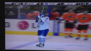 Tyler Bozak First NHL Goal [Leafs vs Flyers]