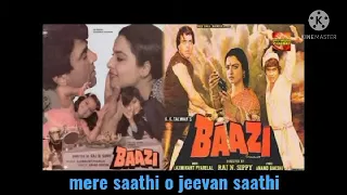 mere saathi o jeevan saathi-lata mangeshkar, shabbir kumar/baazi, Dharmendra, Rekha, evergreen song