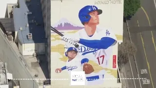 Shohei Ohtani mural unveiled in Los Angeles