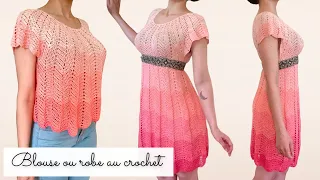 How to crochet a BLOUSE or DRESS? SEAMLESS and without demarcation - All sizes