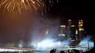 Сингапур. Новый год 2015. Фейерверк. | Singapur. New year 2015. Fireworks.