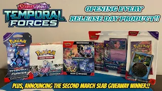 TEMPORAL FORCES IS HERE!! Opening EVERY TEMPORAL FORCES Release Day Product! (pokemon card opening)