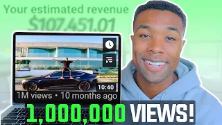 Here’s How Much Money I Got Paid For My 1,000,000 Viewed Video! (not clickbait)