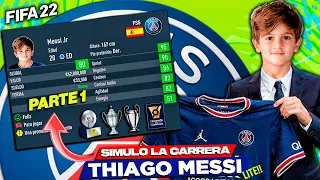 🔥THIAGO MESSI in FIFA 22 Career Mode LITE!! Part 1