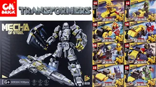 Lego Collection 2022 Transformer   Minifigure sets  8 in 1 Vol 1 Unofficial Lego Speed Build