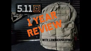 5.11 Tactical Rush 24 backpack 1 year review