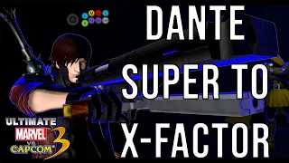 [UMvC3] Dante Super to X-FACTOR tutorial - optimize your combos!