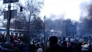 Евромайдан. На Грушевского 25.01.2014