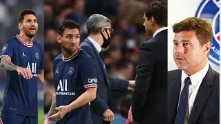 Messi Unhappy at Being Substituted During PSG vs Lyon Clash, Refuses Handshake With Manager