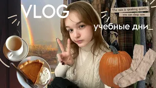 STUDY VLOG || учеба, подготовка к экзаменам, осеннее настроение, одноклассники, флюорография, осень