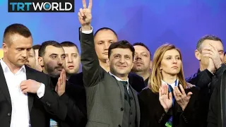 Ukraine Election: Comedian wins presidential poll