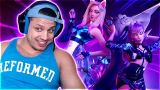 Tyler1 Reacts to K/DA - MORE [Official Music Video]