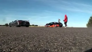 Exterior launch Koenigsegg Agera R vs Bugatti Veyron Vitesse