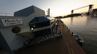 FPV Fly-Thru of The Flats and the Cuyahoga River | Cleveland, Ohio