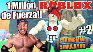 TENGO 1 MILLÓN DE FUERZA EN STRONGMAN SIMULATOR | Juegos Luky