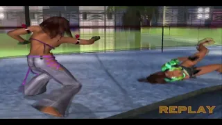 Tekken 4 Christie Purple VS Christie Green, double ko 2nd rounds all stage