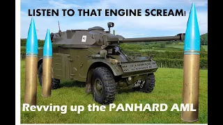 Panhard AML90 walkaround and start up. Vehicle Blindee, armee francais. AML90 resto