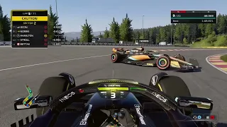 Lando Norris SPINS in front of me causing a RED FLAG