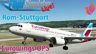 Eurowings OPS | Rom LIRF✈ Stuttgart EDDS | Fenix Airbus A320 | VATSIM | MSFS2020