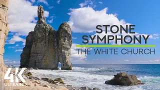 8 HRS Relaxing Waves Sounds of Japan Sea - Stone Symphony of the White Church Sea Stack