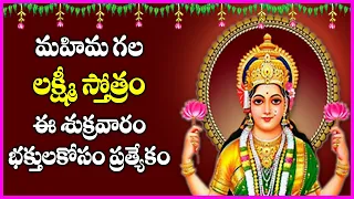 Lakshmi Stotram in Telugu | Lakshmi Devi Devotional Songs | Telugu Bhakti Songs | Usha Raj