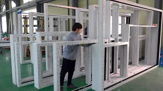 Great Technique! Window Manufacturing Process. Korea's Window Mass Production Plant