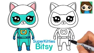 How to Draw Kitten Bitsy | SuperKitties